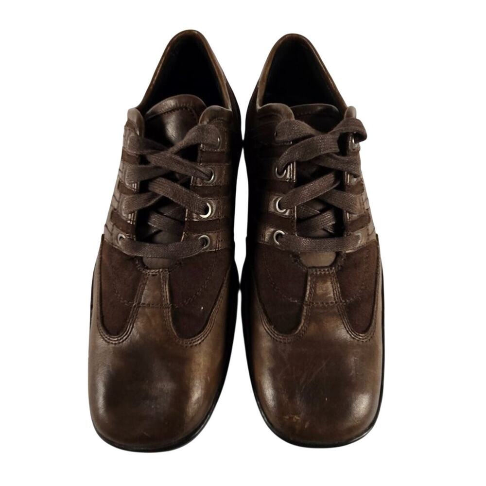 Vintage Kenneth Cole Jean Leather Brown Oxfords Men7 Women 8.5 Y2K Indie Sleaze